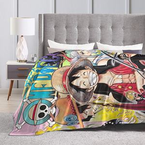 ผ้าห่มลายการ์ตูนลูฟี่ ฟัซซี่ ญี่ปุ่น สุดเท่ สำหรับใช้ในบ้าน ขนาด 125*100 ซม. ผ้าคลุมเตียง อนิเมะ - Product Image 3