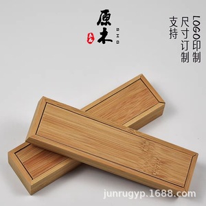 Caja de bambú extraíble, organizador de escritorio rectangular de madera para quemador de incienso, hecho a mano, tamaño personalizable - Product Image 3