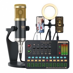 <span class=keywords><strong>Carte</strong></span> <span class=keywords><strong>Son</strong></span> V10XPro Table de Mixage Studio Microphone Réduction Bruit pour Chant Voix Pro BM800 Diffusion en Direct Téléphone Ordinateur <span class=keywords><strong>Enregistrement</strong></span> V10X Pro - Product Image 5