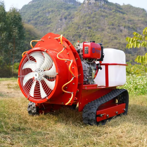 Pulvérisateur à pompe pneumatique télécommandé pour vergers avec réservoir de 500 L, moteur à <span class=keywords><strong>essence</strong></span> 170 cm³, 6 buses pneumatiques, portée de 100 m - Product Image 1