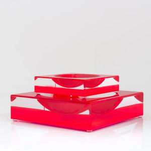 Tazón de Acrílico Rojo para Dulces, Diseño de Mesa, Plástico Perspex de Grado Alimenticio - Product Image 4