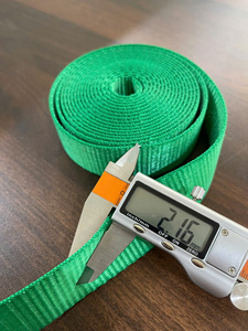 Correa de Poliéster de 3.2cm de Ancho, Verde, Alta Capacidad de Carga, Cinta de Amarre Resistente para Empacar Carga - Product Image 3