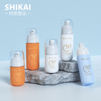 SHIKAI LOGO de capacité personnalisée 50ml 80ml vide cosmétique en plastique Toner crème pour le visage crème solaire bouteilles de pulvérisation de brume fine pour les soins de la peau