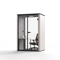 Cabine de réunion acoustique professionnelle pour l'intimité du bureau avec ventilation et éclairage Cabine insonorisée parfaite Pod de bureau