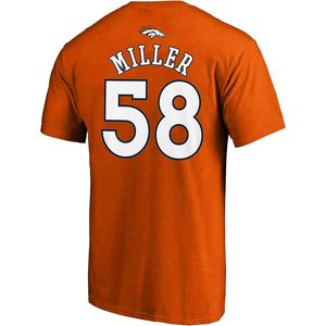 FOXA Jersey deportivo transpirable con cuello redondo para niños Denver Broncos 58 Miller - Product Image 3