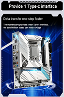 JGINYUE B760M Snow Dream DDR5 Gaming Motherboard Chipset Intel Berkinerja Tinggi 96G Desktop Saluran Memori Ganda SATA Hard