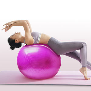 Balle de yoga ronde en PVC épaissie balle de fitness anti-déflagrante pour l'équilibre des exercices de gymnastique et le Pilates pour les femmes enceintes et les enfants - Product Image 3