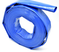 Tuyau d'eau PVC plat haute pression durable DIN 2, 3 et 4 pouces – Flexible pour l'irrigation agricole et le refoulement