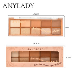 Palette de fards <span class=keywords><strong>à</strong></span> paupières <span class=keywords><strong>à</strong></span> dix couleurs Shimmer Matte Highlight pour <span class=keywords><strong>Amazon</strong></span> European American Powder Makeup Eye Shadow - Product Image 3