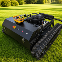 Ventes directes usine : Tondeuse à gazon intelligente télécommandée sur chenilles, à essence, pour jardinage, agriculture et exploitation de vergers