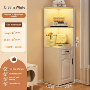 Wholesale Multifunctional Modern <b>Corner</b> <b>Cabinet</b> Small Storage Nightstand for Apartment Bedroom Office <b>Living</b> <b>Room</b> - Product Image 3
