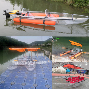 Kayak à fond transparent à bas prix d'usine, auvent double simple à 2 places, multi-taille pour vélo aquatique, verre de <span class=keywords><strong>bateau</strong></span>, mer - Product Image 5