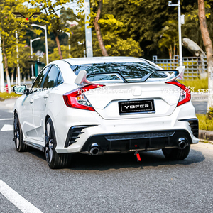 Hot-Selling ABS Gullwing Rear Spoiler for Honda Civic 10th <strong>Car</strong> Exterior <strong>Accessories</strong> with Trunk Spoiler Wing - Product Image 5