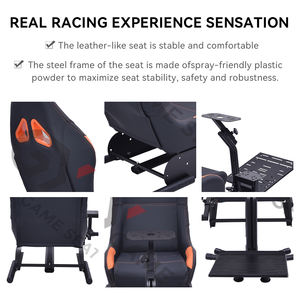 GY016 ODM OEM Real <span class=keywords><strong>Motion</strong></span> Sim赛车座椅模拟器驾驶舱出售，Playstation 3，Wii，XBox，Xbox 360，罗技G25，G27，G29，G920 - Product Image 5