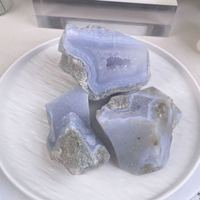 Geoda de Cristal de Ágata de Encaje Azul Natural al por Mayor para Colección