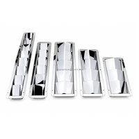 Grille d'aération rectangulaire en acier inoxydable, finition miroir, anti-corrosion, pour yacht et bateau de pêche