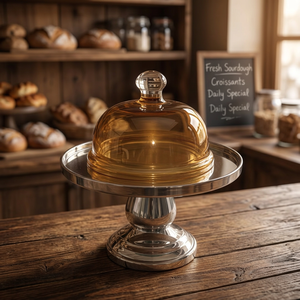 Support à gâteau décoratif en métal au design élégant pour la présentation de gâteaux, le service de desserts, la décoration de table pour mariages, anniversaires et restaurants - Product Image 3