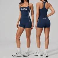 Ensemble de shorts cyclistes effet seconde peau pour femme, 22% Spandex, tenue de yoga sculptante, ensemble de performance pour le yoga