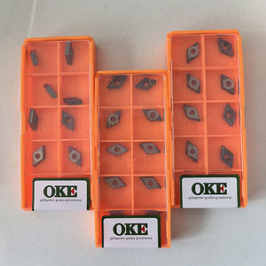 Outils de tournage en carbure CNC DCMT070204-OTF OP1315 OEM avec revêtement CVD PVD HRC83 Lame de 0,1 mm Forme rhombique pour tour CNC et plaquettes - Product Image 5