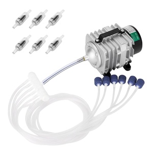 Bomba de Ar Eletromagnética AC de Alta Potência para Aquário, Alta Pressão 220V, Construção Metálica, Aerador Ecológico para Lago de Peixes - Product Image 1