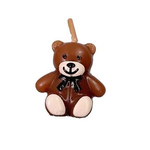 Bear-Shaped <b>Candle</b> Cake Decorations Paraffin Single <b>Wick</b> Birthday Party Children's Day 520 - Product Image 4
