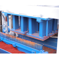 Machine à creuser la terre cuite automatique hydraulique PLC QTF4-18, sans cuisson, pour briques creuses, personnalisable, conforme aux normes d'exportation, garantie 1 an