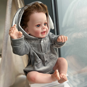 22 pouces réaliste nouveau-né bébé garçon poupée <span class=keywords><strong>Yannik</strong></span> pondéré réaliste enfant en bas âge peluche mode poupée cadeau pour les enfants - Product Image 2