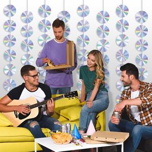 Banners de Discos CD Personalizados, Decoraciones Colgantes de Papel con Temática Retro de los 90, Espirales para <span class=keywords><strong>Techo</strong></span>, Decoración para Fiestas Y2K y Principios del 2000 - Product Image 5