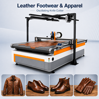 Máquina de Corte Automática con Cuchilla Vibratoria para Cuero Ignífugo, Cuero Impermeable y Cuero Resistente al Aceite, Equipo CNC