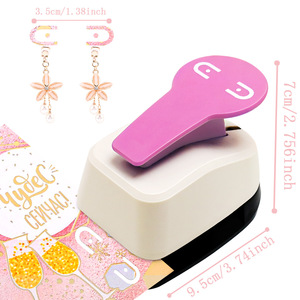 Personalizado al por mayor tarjeta colgante flor en relieve impresión perforador conjunto Ding pendientes collar pulsera-otras artesanías - Product Image 1