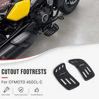 Repose-pieds de moto en alliage d'aluminium CNC, creux, larges, antidérapants, pour CFMOTO 450CL C