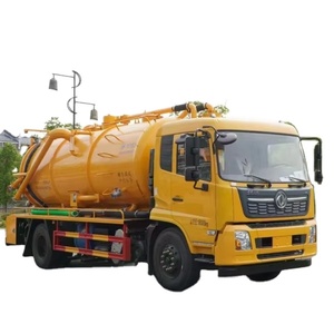 Alta calidad DongFeng Tianjin Monomotor 16 metros cúbicos Nuevo camión de succión de aguas residuales Transmisión manual Diesel - Product Image 1