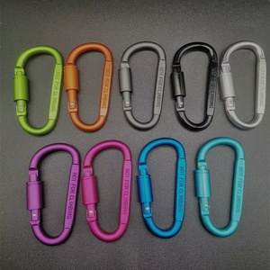 Chất Lượng Cao D-Hình <span class=keywords><strong>Carabiner</strong></span> Hợp Kim Nhôm Mùa Xuân Snap <span class=keywords><strong>Hook</strong></span> Vít Khóa Keychain Clip Cho Du Lịch Ngoài Trời Cắm Trại Đi Bộ Đường Dài - Product Image 4