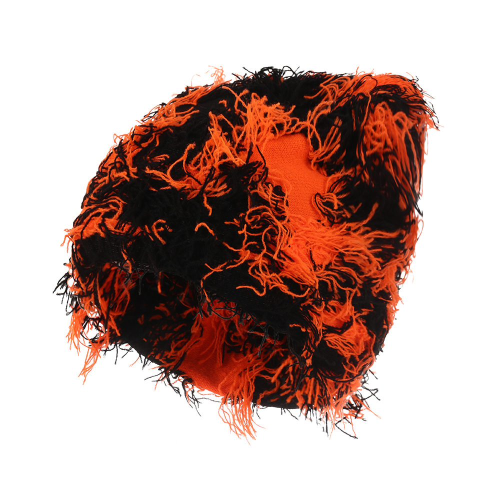 Fond orange-moustaches orange noir