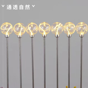 Lámpara Esférica de Fibra Óptica LED, Resistente al Agua IP65, Decoración para Jardín y Paisaje Exterior - Product Image 2