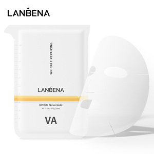 Masque facial végétalien bio LANBENA Nouveautés Sérum au rétinol en feuille pour la réparation des rides et le lissage de la peau pour les peaux sensibles - Product Image 5