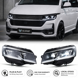 Faros Delanteros LED VLAND de Repuesto para VW Volkswagen Transporter <span class=keywords><strong>Multivan</strong></span> Caravelle T6.1 2019 2020 2021 <span class=keywords><strong>2022</strong></span> 2023 2024 - Product Image 1