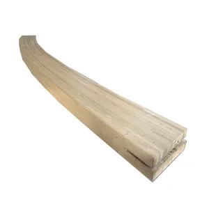胶合木曲梁批发高品质古拉姆梁胶合层压木材价格