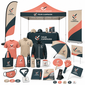 Kit Cadeau Promotionnel Personnalisé pour Événements Communautaires : Sac de Marchandises, Drapeau de Stand, Affiche, Sac Fourre-tout, Sac à Cordon, Articles de Boisson, Bracelet de Supporter, Badge - Product Image 2