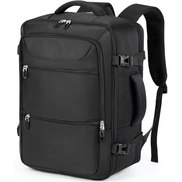 40L Fashion Stylish Expandable Waterproof Polyester Flight Backpack High Quality Oxford Foldable Large Luggage Travel Zipper