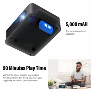 Hot bán thông minh Wifi chiếu xách tay 1080P LED LCD chiếu A30 thông minh <span class=keywords><strong>3D</strong></span> 4K rạp chiếu phim được xây dựng trong pin LED chiếu - Product Image 4