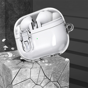 Cubierta protectora de auriculares dura de PC transparente para Samsung Galaxy <span class=keywords><strong>Buds</strong></span> <span class=keywords><strong>3</strong></span> Pro / <span class=keywords><strong>Buds</strong></span> <span class=keywords><strong>3</strong></span> Anti-Drop Anti-Yellowing Headphone Cover - Product Image 4