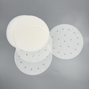 Papel de Hornear Perforado para Freidora de Aire, Lámina de Silicona Antiadherente, Disponible para Suministro a Restaurantes y Supermercados - Product Image 1