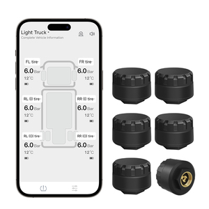 Nuevo TPMS Digital ITPMS BLE5.0 para Camiones con Manómetro de Presión de Aire, 6 Sensores para Teléfonos Android/iOS - Product Image 1