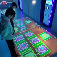Système de projection au sol mobile à monnayeur, configuration personnalisable et flexible, pour musées d'enfants