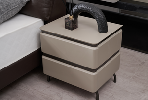 Double Layer Eco-Leather Smart Bed Frame Reclining Convertible <b>Mattress</b> Comfort Pocket Spring Midcentury Modern Bedroom - Product Image 4