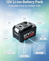 Baterai Pengganti 10.8V 4Ah BL1860 BL1850 BL1840 Makt LXT BTD144 Paket Baterai Ion Alat Tenaga Tanpa Kabel Isi Ulang Stok Hitam