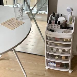 Syf S Multi-tiered Trolley Storage <b>Cabinet</b> for Cosmetics and Skincare Products, Wheeled, Large-capacity Beauty and Nail Salon - Product Image 3