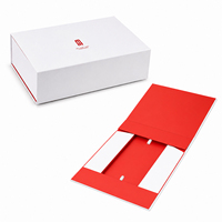 Grande boîte cadeau magnétique rigide avec logo personnalisé, doublure en velours de luxe, insert en mousse noire mate pour emballage de cadeaux de mariage