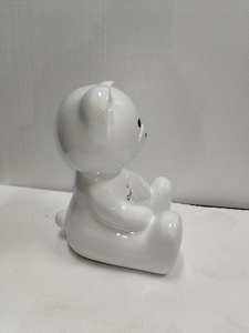 批发定制徽标泰迪熊树脂雕塑玻璃纤维工艺品卡通熊雕像动物雕像流行艺术橱窗展示 - Product Image 6
